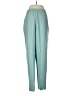Talbots 100% Silk Solid Teal Silk Pants Size 8 - photo 2