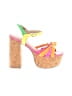 Jeffrey Campbell Color Block Yellow Heels Size 9 - photo 1