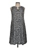 MSK Animal Print Gray Casual Dress Size S - photo 1