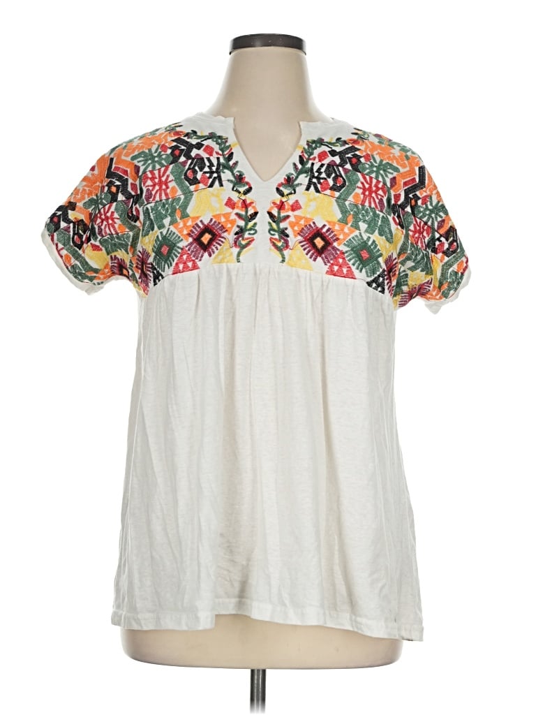 Pre-owned Amaryllis Short Sleeve T-shirt In Ivory