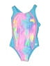 Speedo Tie-dye Blue One Piece Swimsuit Size 10 - photo 1