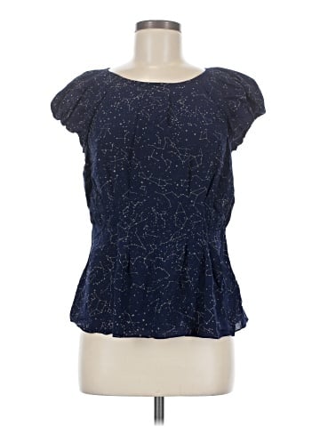 Maeve Short Sleeve Silk Top (view 1)