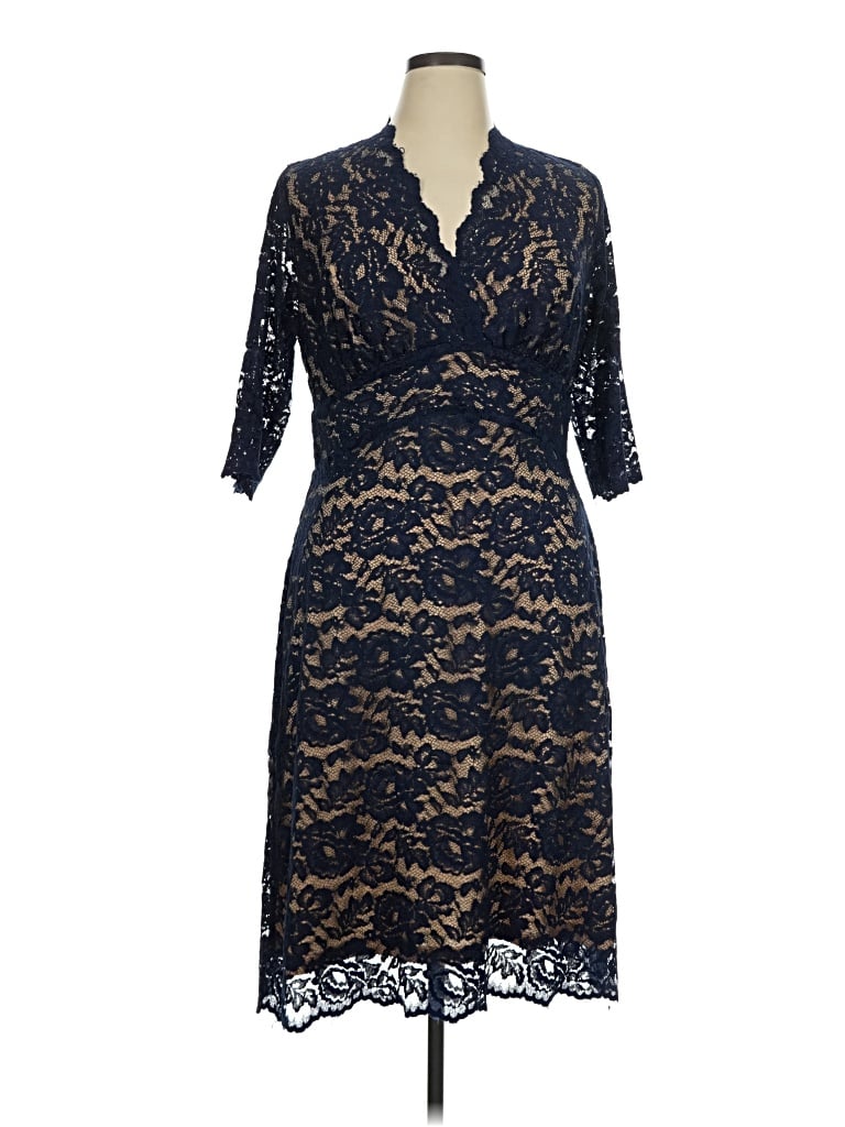 Pre-owned Kiyonna Cocktail Dress In Blue