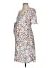 Seraphine Print Silver Cocktail Dress Size 4 Maternity - photo 1