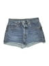 Levi's 100% Cotton Blue Denim Shorts Size 27 waist (estimated) - photo 1