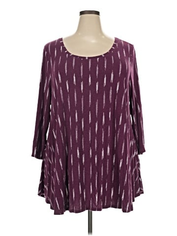 Lane Bryant 3/4 Sleeve T-Shirt (view 1)