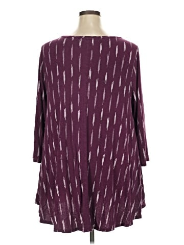 Lane Bryant 3/4 Sleeve T-Shirt (view 2)