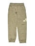 Adidas 100% Polyester Chevron-herringbone Gold Sweatpants Size 8 - photo 1