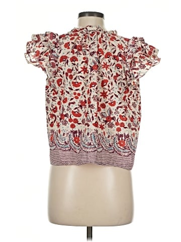 Aqua Short Sleeve Blouse (view 2)