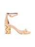 Jeffrey Campbell Chevron-herringbone Tan Sandals Size 7 - photo 1