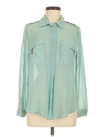 Peach Royal Long Sleeve Blouse (view 1)