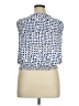 Notations Polka Dots Blue Sleeveless Blouse Size XL - photo 2