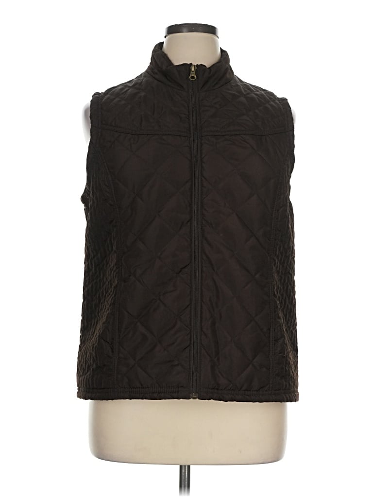 Pre-owned Relativity Vest In Brown