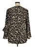 Chico's Animal Print Brown Long Sleeve Blouse Size XL - photo 2