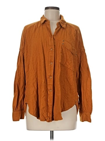 We the Free Long Sleeve Button-Down Shirt (view 1)