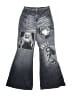 Unbranded Graphic Gray Jeans Size S (estimated, kids) - photo 1
