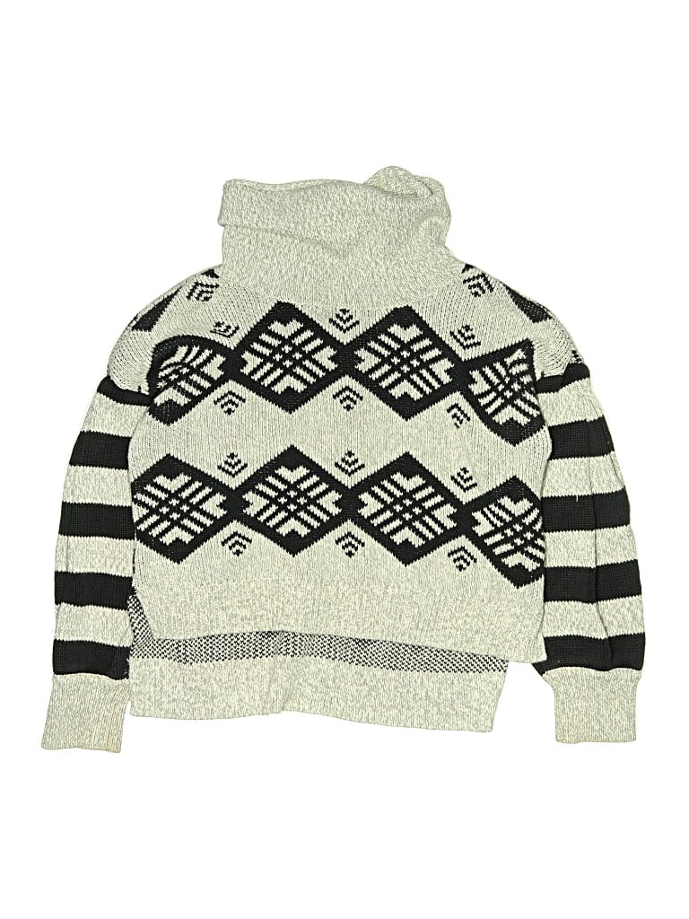 Pre-owned Tea Kids' Turtleneck Sweater In Ivory