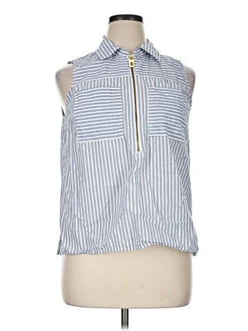 MICHAEL Michael Kors Sleeveless Button-Down Shirt (view 1)