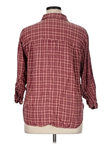 Gloria Vanderbilt 3/4 Sleeve Button-Down Shirt (view 2)