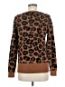 Ann Taylor Factory Animal Print Brown Pullover Sweater Size M - photo 2