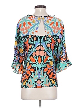 Maeve 3/4 Sleeve Silk Top (view 2)