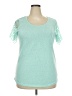 The Limited 100% Polyester Teal Short Sleeve Top Size XXL - photo 1