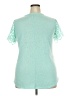 The Limited 100% Polyester Teal Short Sleeve Top Size XXL - photo 2