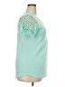 The Limited 100% Polyester Teal Short Sleeve Top Size XXL - photo 4