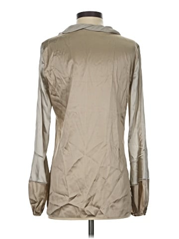 Elie Tahari Long Sleeve Silk Top (view 2)