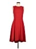 Gap Solid Red Casual Dress Size 6 (tall) - photo 1