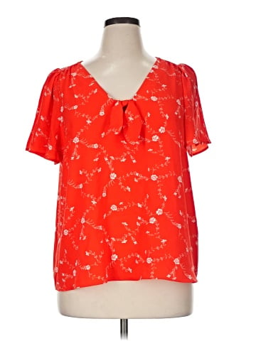 LC Lauren Conrad Short Sleeve Blouse (view 2)
