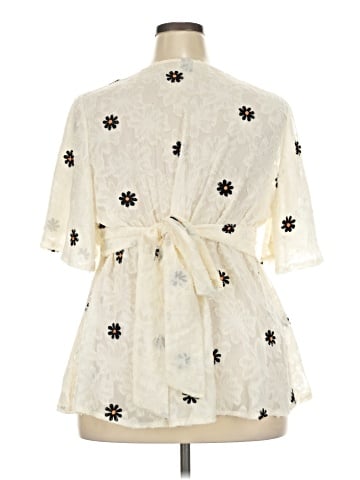 Shein Curve Short Sleeve Blouse (view 2)