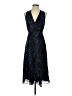 CAbi 100% Polyester Paisley Blue Cocktail Dress Size 0 - photo 1