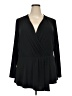 Lane Bryant Black Long Sleeve Blouse Size 22 - 24 Plus - photo 1