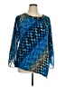 Alfani Blue 3/4 Sleeve Blouse Size 1X - photo 1
