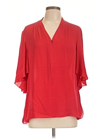 Elie Tahari 3/4 Sleeve Silk Top (view 1)
