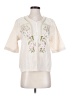 Unbranded Ivory Short Sleeve Blouse Size 3 - photo 1