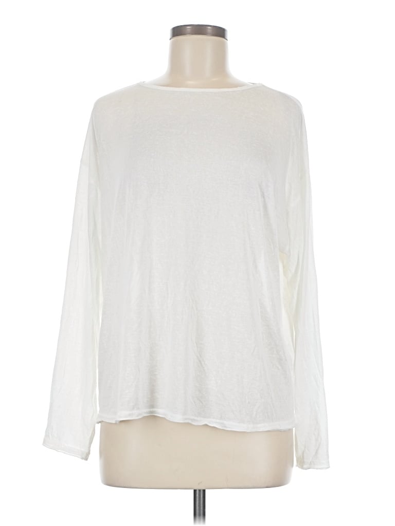 Pre-owned Edikted Long Sleeve T-shirt In Ivory