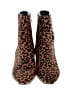 Nordstrom Animal Print Brown Ankle Boots Size 6 1/2 - photo 2
