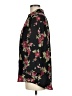 Unbranded 100% Polyester Floral Black 3/4 Sleeve Blouse Size M (estimated) - photo 5
