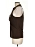 Cache Solid Brown Sleeveless Blouse Size M - photo 5
