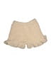Pol 100% Polyester Tweed Ivory Shorts Size S - photo 2