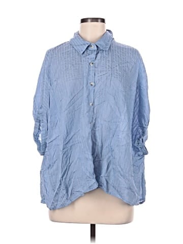 Lavish 3/4 Sleeve Button-Down Shirt (view 1)