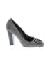 Tory Burch Houndstooth Gray Heels Size 8 1/2 - photo 1