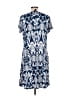 MSK Print Blue Casual Dress Size L - photo 2