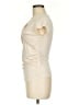 Topshop 100% Polyester Ivory Short Sleeve Top Size 8 - photo 5