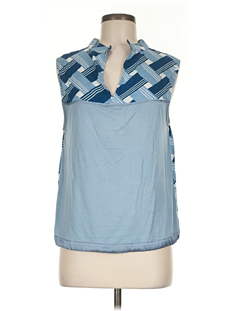 Pre-owned Tiny Sleeveless Blouse In Blue