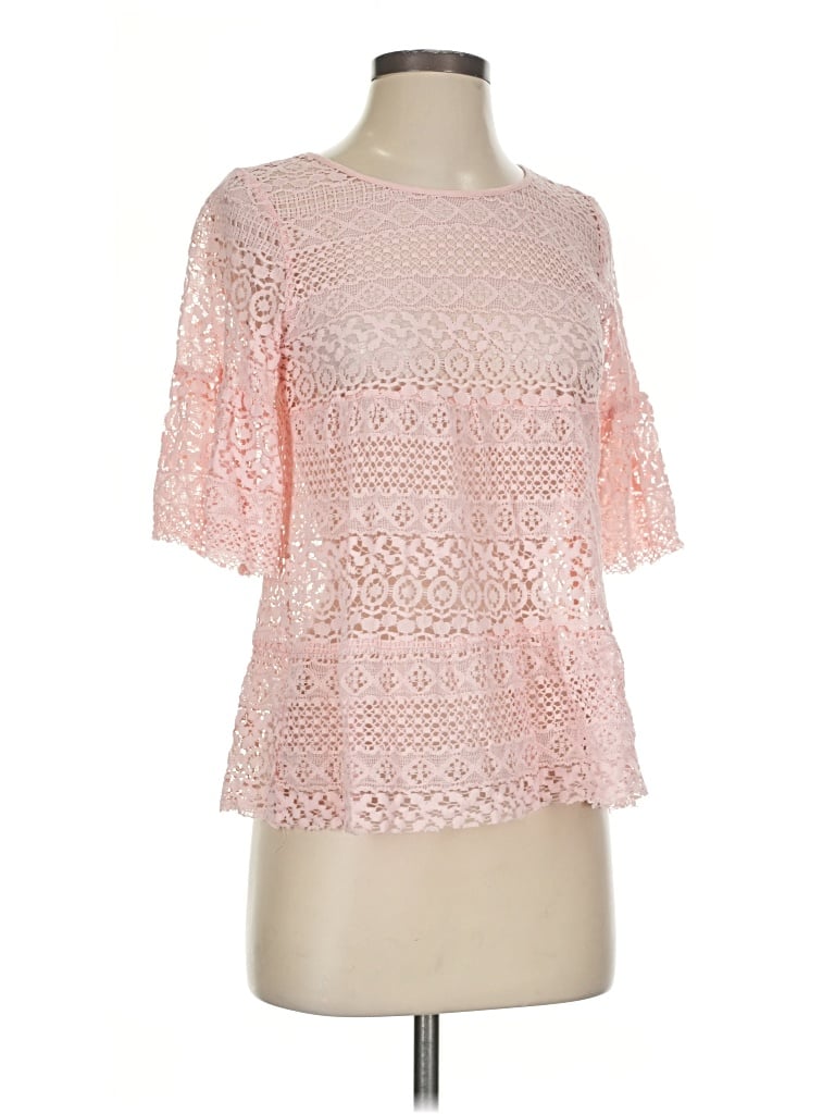 Pre-owned Zanzea Collection Short Sleeve T-shirt In Pink