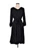 Talbots Polka Dots Black Casual Dress Size 6 - photo 1