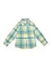 Cat & Jack Plaid Green Long Sleeve Button-Down Shirt Size 5T - photo 1